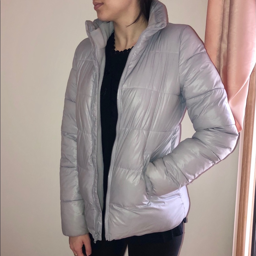 Powder blue puffer jacket - Picture 5 of 6